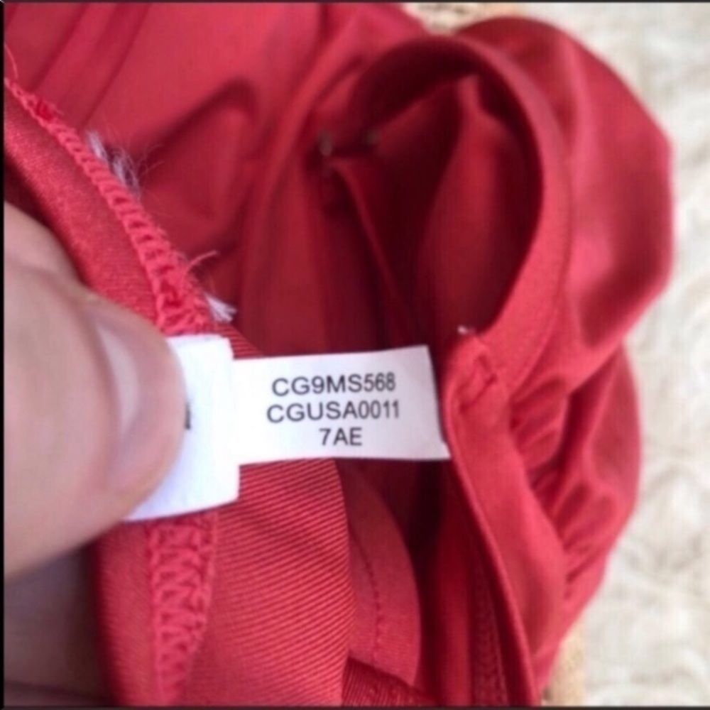 Calvin Klein Ruched Side One Piece Swimsuit - Picture 9 of 9